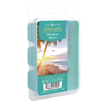 Bahama Beach Artisan Wax Melts by Candle Warmers Etc. Fresh tropical fruit accented with a mild island breeze and warm salty sand.