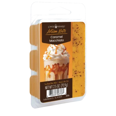 Caramel Macchiato Artisan Wax Melts by Candle Warmers Etc. Bold espresso tempered with creamy caramel.