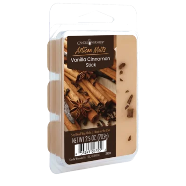 Vanilla Cinnamon Stick Artisan Wax Melts by Candle Warmers Etc. Spicy cinnamon stick dusted with warm vanilla bean and sugar.