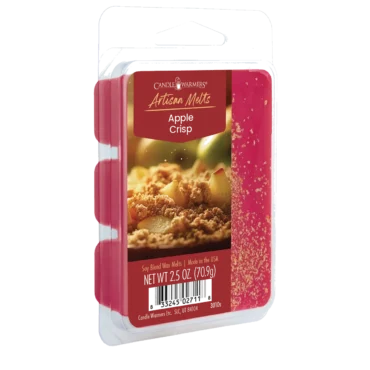 Apple Crisp Artisan Wax Melts by Candle Warmers Etc. Baked tart apples topped with a sweet, spiced crumble. 100% soy wax.