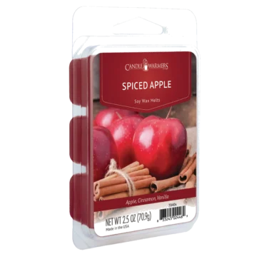 SPICED APPLE FRAGRANCE: Bold notes of fresh fall apples, cinnamon, and clove. TOP NOTES: Apple, Banana, Cherry MID NOTES: Cinnamon, Clove BASE NOTES: Vanilla