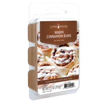 WARM CINNAMON BUNS FRAGRANCE: Fresh from the oven cinnamon buns smothered with sweet buttercream frosting. TOP NOTES: Cinnamon, Citrus MID NOTES: Baked Accord, Brown Sugar BASE NOTE: Vanilla