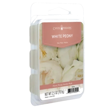 WHITE PEONY FRAGRANCE: Fragrant peony with hints of jasmine, fig, and vanilla. TOP NOTES: Floral, Sweet MID NOTES: Peony, Berry BASE NOTES: Musk, Vanilla