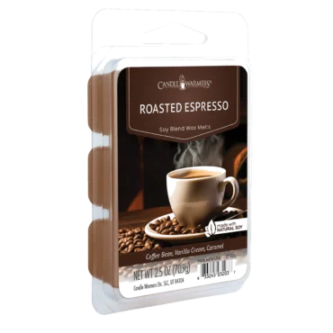 ROASTED ESPRESSO FRAGRANCE: Freshly brewed espresso with highlights of creamy vanilla and caramel. TOP NOTES: Sweets, Caramelized Sugar, Butter MID NOTES: Chocolate Cream, Vanilla Ice Cream BASE NOTES: Roasted Coffee Bean, Caramel
