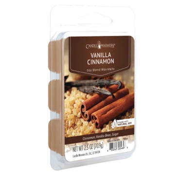VANILLA CINNAMON FRAGRANCE: Pure vanilla bean, sweet cinnamon, and a touch of sugar. TOP NOTE: Buttery Caramel MID NOTE: Cinnamon Sugar BASE NOTE: Vanilla Cake
